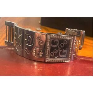 Women's 27mm Silver Tone Guess Watch, Cuff Style, U850561